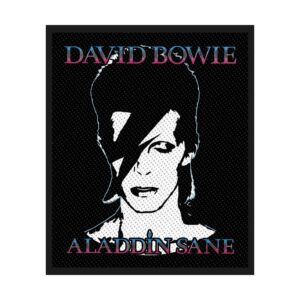 DAVID BOWIE - ALADDIN SANE. Tygmärke
