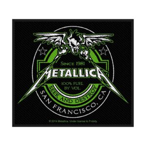 METALLICA - BEER LABEL. Tygmärke
