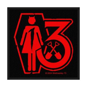 WEDNESDAY 13 - CASKET. Tygmärke