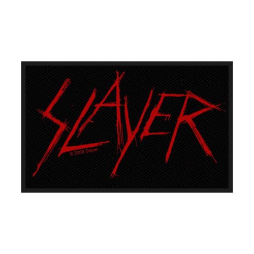 SLAYER - SCRATCHED LOGO. Tygmärke