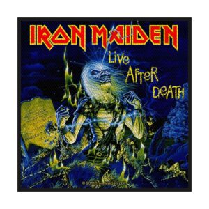 IRON MAIDEN - LIVE AFTER DEATH. Tygmärke