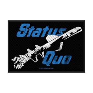 STATUS QUO - JUST SUPPOSIN'. Tygmärke