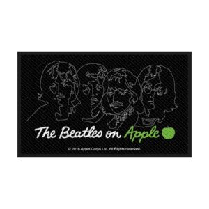 THE BEATLES - ON APPLE. Tygmärke