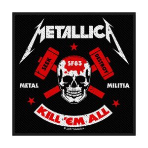 METALLICA - METAL MILITIA. Tygmärke