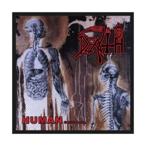 DEATH - HUMAN. Tygmärke