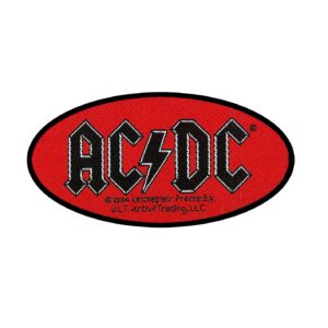 AC/DC - OVAL LOGO. Tygmärke