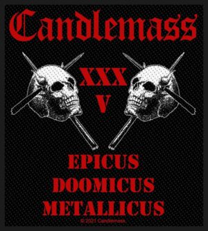 CANDLEMASS - EPICUS 35TH ANNIVERSARY. Tygmärke