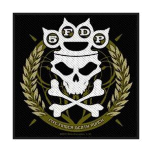 FIVE FINGER DEATH PUNCH - KNUCKLES CROWN. Tygmärke