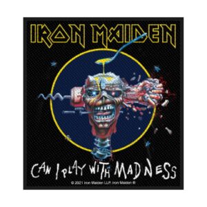 IRON MAIDEN - CAN I PLAY WITH MADNESS. Tygmärke