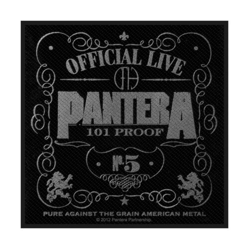 PANTERA - OFFICIAL LIVE 101% PROOF. Tygmärke