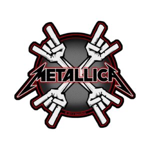 METALLICA - METAL HORNS. Tygmärke