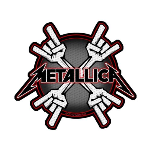 METALLICA - METAL HORNS. Tygmärke