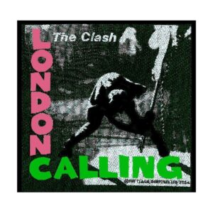 THE CLASH - LONDON CALLING. Tygmärke