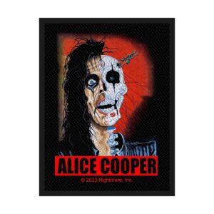 ALICE COOPER - TRASHED. Tygmärke