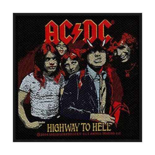 AC/DC - HIGHWAY TO HELL. Tygmärke
