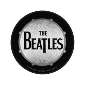 THE BEATLES - DRUMSKIN. Tygmärke