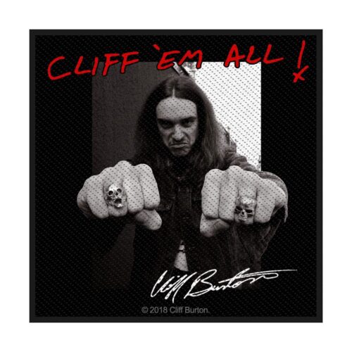METALLICA - CLIFF 'EM ALL. Tygmärke
