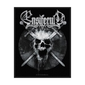 ENSIFERUM - SKULL. Tygmärke