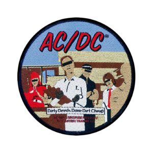 AC/DC - DIRTY DEEDS. Tygmärke