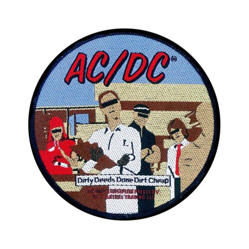 AC/DC - DIRTY DEEDS. Tygmärke