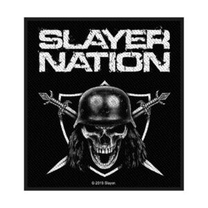 SLAYER - SLAYER NATION. Tygmärke