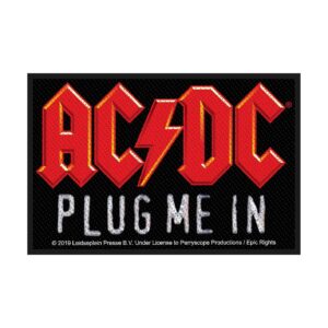 AC/DC - PLUG ME IN. Tygmärke